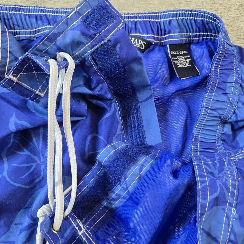 Chaps Men's Lined Swim Trunks‎ Pockets Drawstring Elastic Waist 10